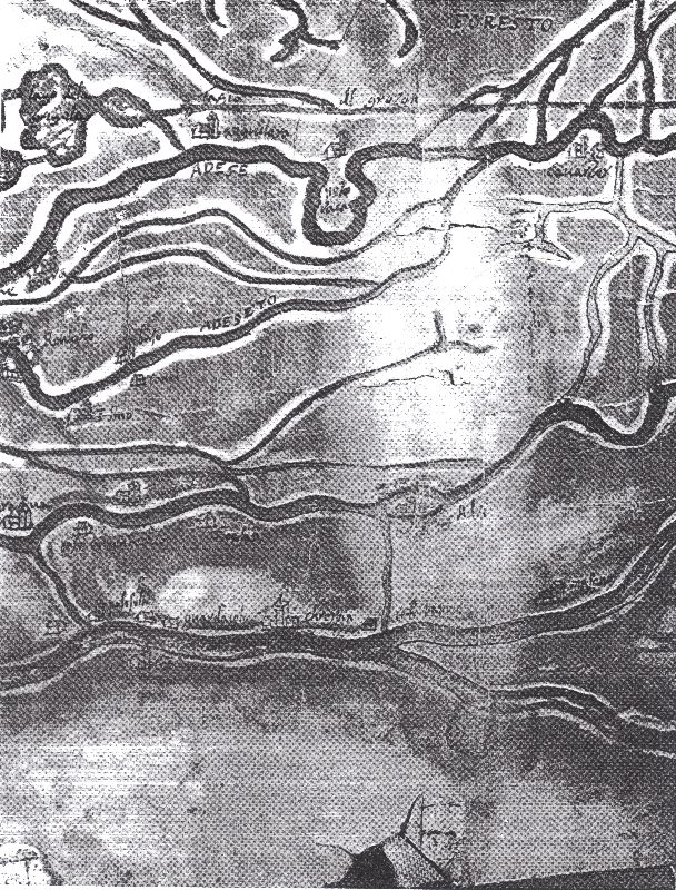 corso inferiore dell'Adige nel disegno del Moretto