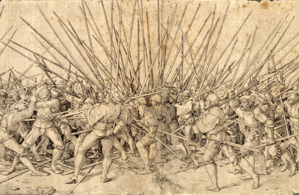 Mercenari svizzeri Bad war di Hans Holbein il Giovane